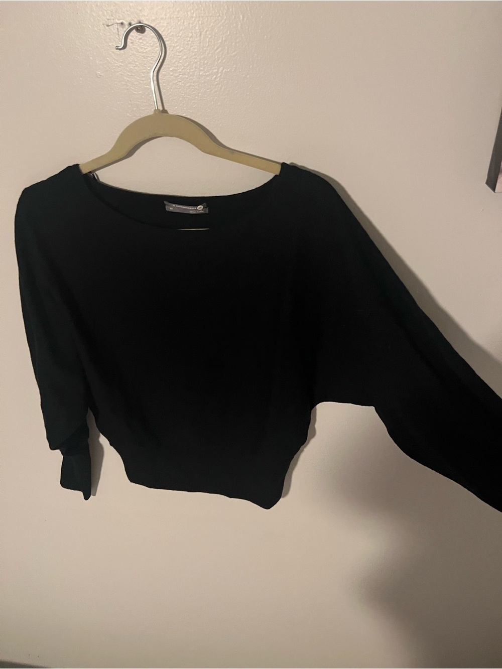 Anthropologie Black Knit Top